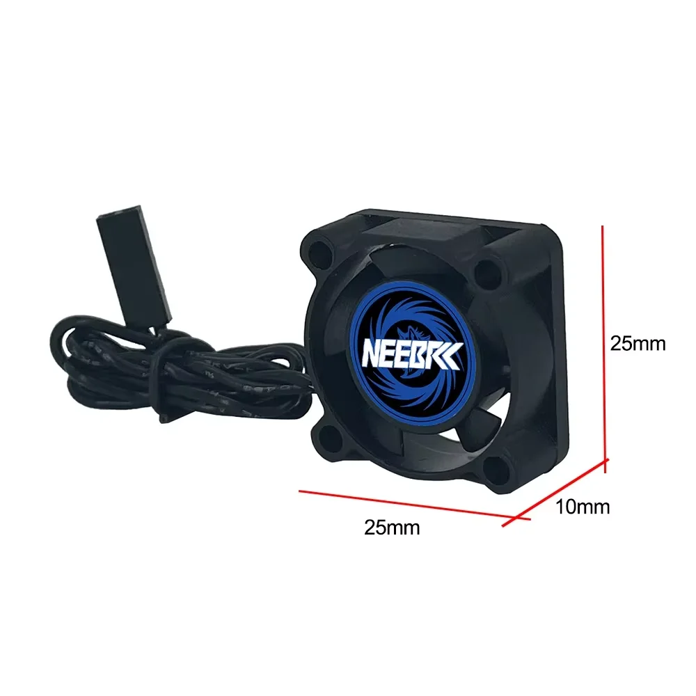 NEEBRC 28MM Metall-Kühlkörper 25mm Motor-Kühlventilator 5-12V für 1/12 1/14 1/16 RC Auto 370 380 390 2838 2840 2847 Bürstenloser Motor – Detail 18
