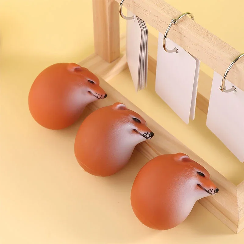 Creative Shiba Inu Dog Egg Figurine Realistic Desk Decor For Home_voghion.com