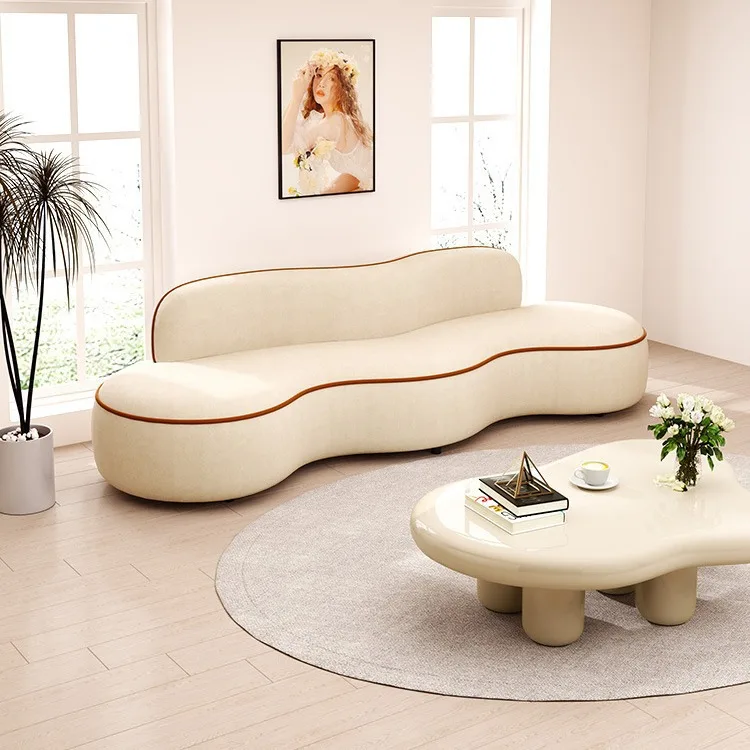 Легкий роскошный изогнутый диван из овечьей шерсти, интернет-магазин одежды знаменитостей, зона отдыха, диван, коммерческий прием, диван для переговоров, кресло