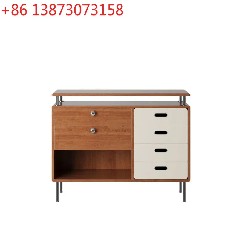 Second-hand solid wood cream-style sideboard, light luxury luxury Bauhaus storage cabinet, household integrated multi-functional