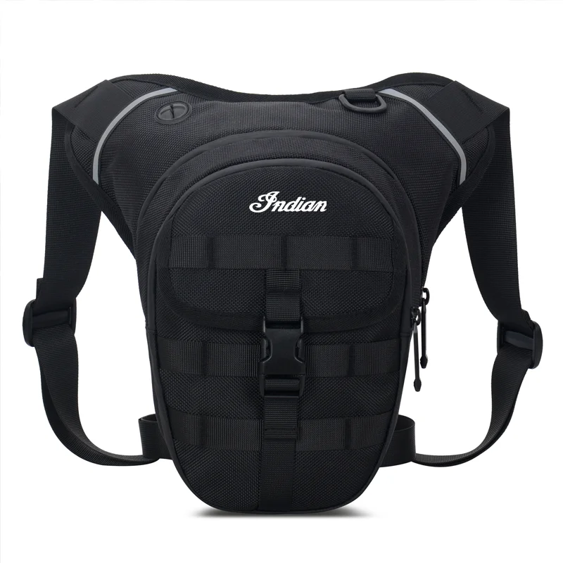 

For Indian Multi-Function Motorcycle Drop Leg Bag Hip Bum Motorcycle Bag Outdoor Waist Bag Motorbike Riding Chest Bag