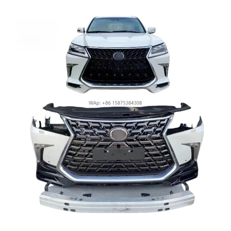 Suitable for 2020 LX570 Front Mouth LX570 Front Bumper Headlight Center Grille Front Face Disassembly Car Parts