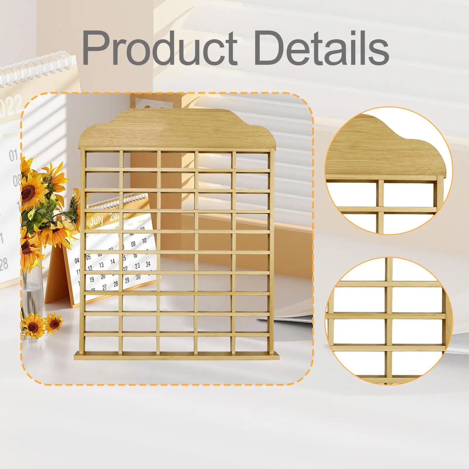 1/64 مقياس سيارات لعبة عرض حالة التخزين المنظم ديكور المنزل عرض السيارة الخشبية