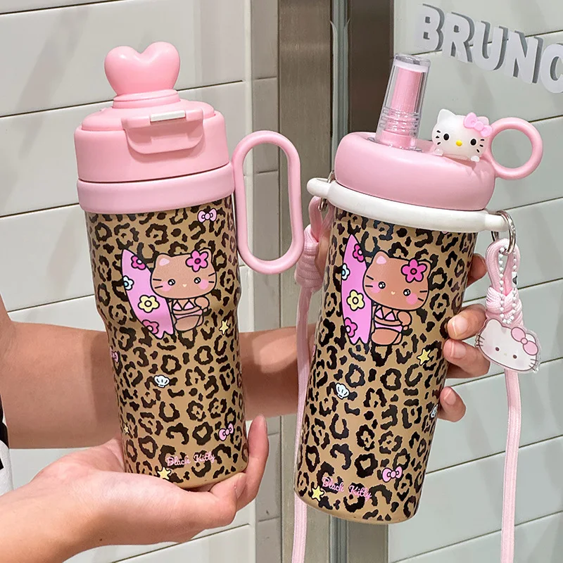 

2025 Kawaii Insulated Straw Cup Tumbler Tea Infuser Water Bottle with Strainer Leakproof Cute Yet Functional Campus Essential