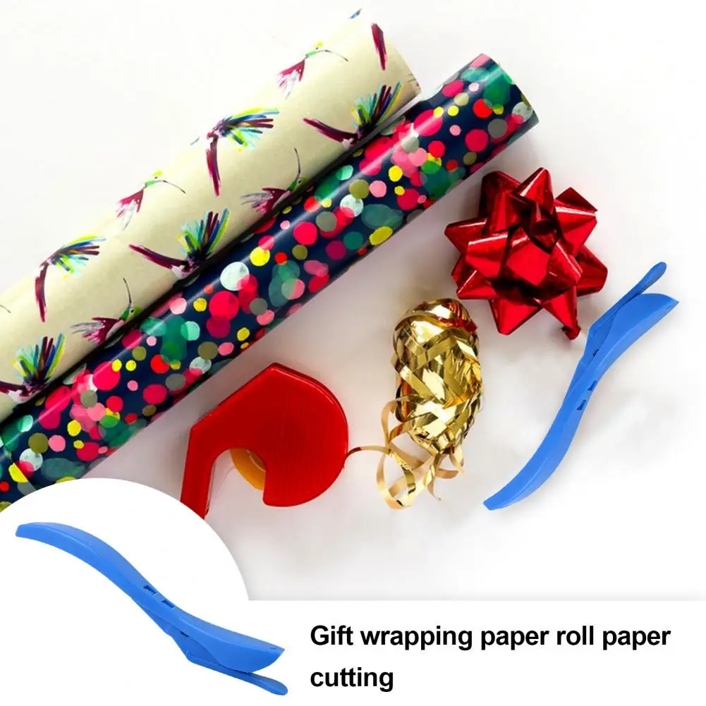 2Pcs Gift Wrap Cutter Paper Trimmer Graphic Artist Paper Trimmer Gift Wrap Cutter with Concealed Blade for Safe Easy Wrapping