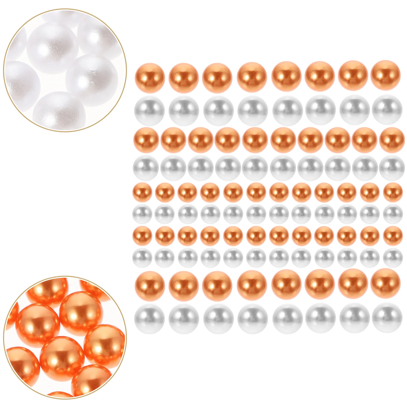 400 قطعة مزهرية من اللؤلؤ الصناعي حشو لا ثقب العائمة اللؤلؤ المزيف تشكيلة زهور زينة الزفاف محور زهرية ديكور #4