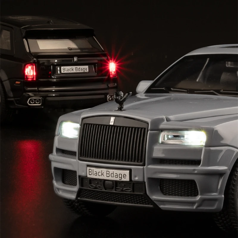 Модель автомобиля в масштабе 1:32 Rolls Royce Cullinan SUV из сплава, роскошная модель автомобиля, литая металлическая Игрушечная модель автомобиля,