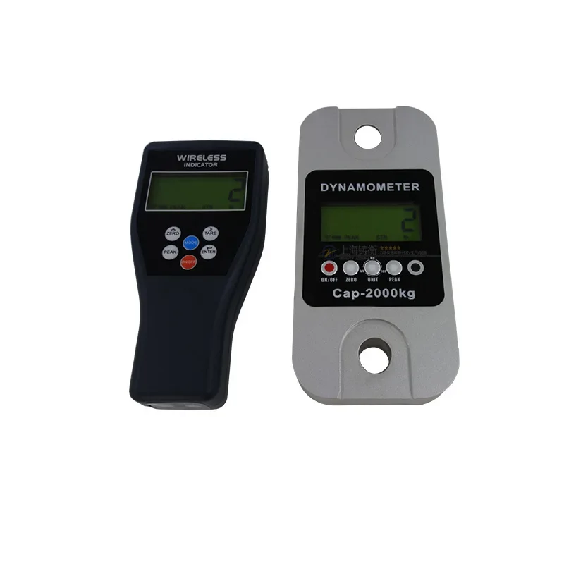 2 tons wireless dynamometer manufacturer, shackle tension meter 2000kg high-precision remote control dynamometer