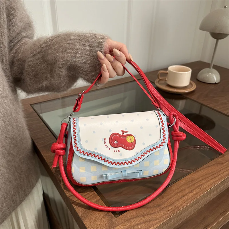 

New Fruit-themed Lace-trimmed Shoulder Bag Stylish Crossbody Bag large capacity shopping shoulder bag Elegant Women handbag