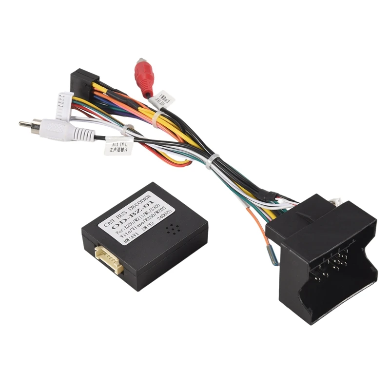 Car Audio 16PIN Power Cord Adapter Harness Canbus Box for B200 W211 ML 2005-2011