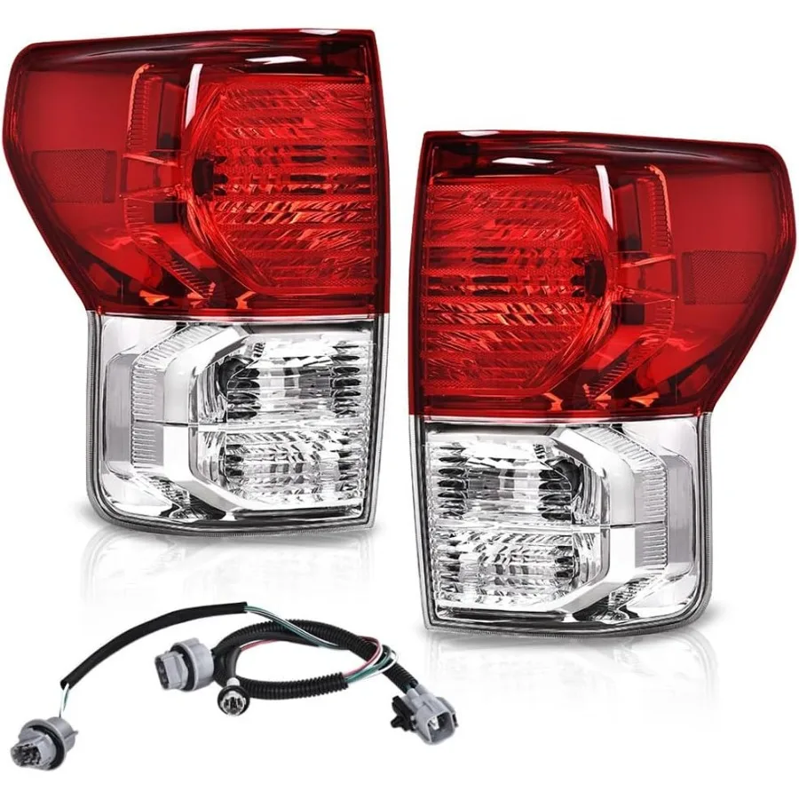 

Tail Light Assembly with Wiring Harness for Rear Brake Light Compatible with Tundra 20072013 Designed for Driver Left and Pass