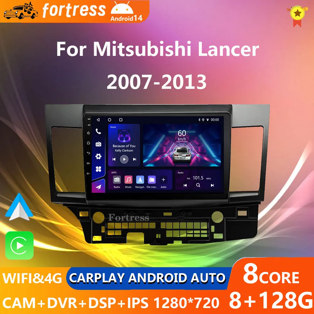 

Android 14 for Mitsubishi Lancer 2008 2007 - 2013 Car Radio Multimedia Stereo Video Player CARPLAY GPS 2 Din 4G LTE Antenna