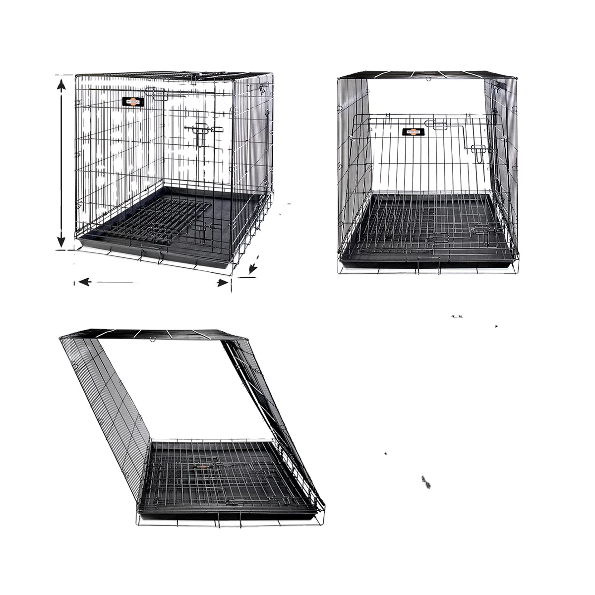 

Outdoor Collapsible Pet Kennel Multiple Sizes Metal Dog Crate