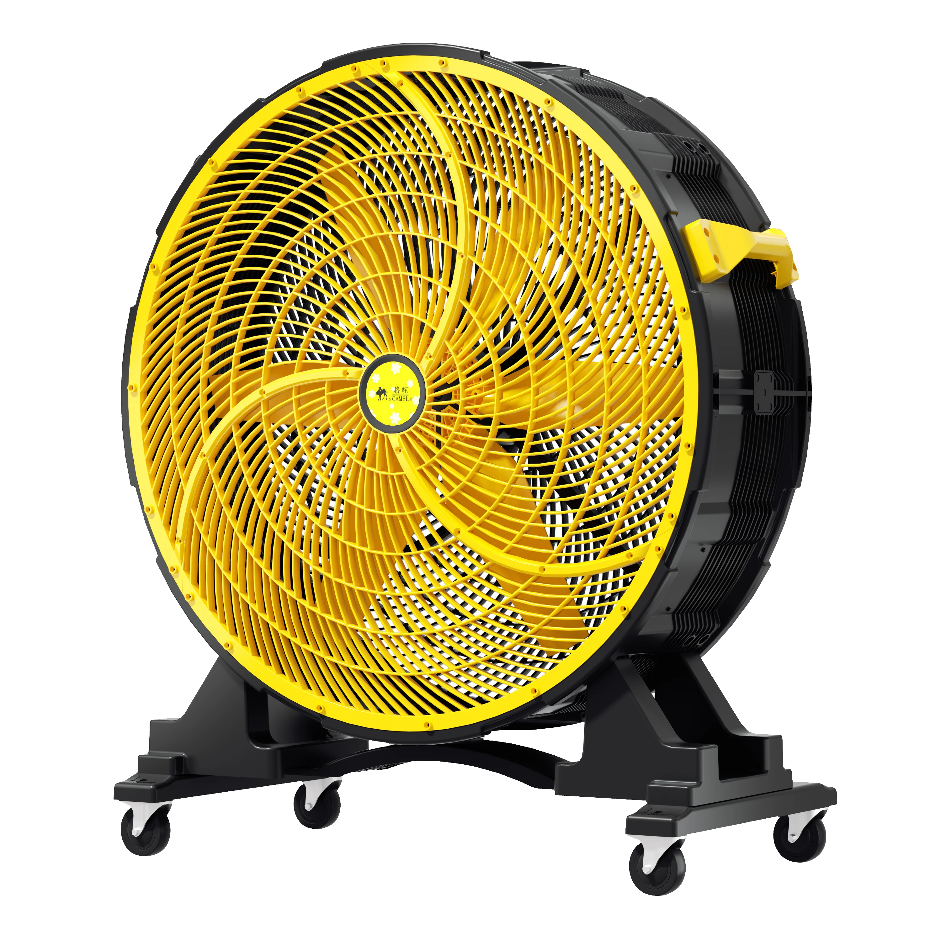 Industrial Axial Flow Exhaust Cooling Fan Construction Site Commercial Floor Portable Cylindrical Ventilation Fan AC Motor