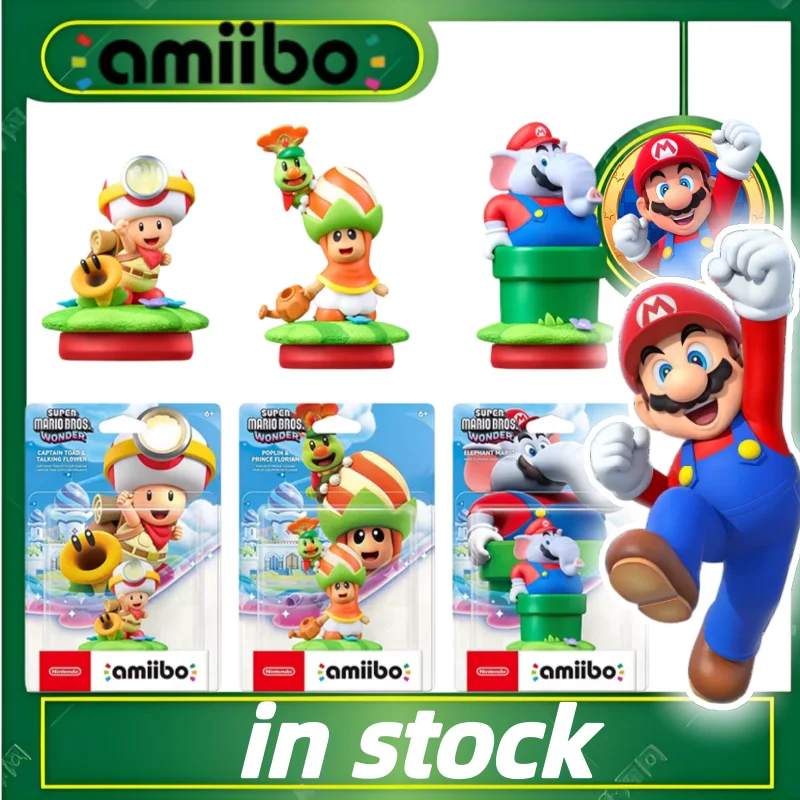 

2026 New ARTSWIFT Amiibo Super Mario Bros. Wonder Elephant Mario NFC Figure In Stock Original Asian Version Figure