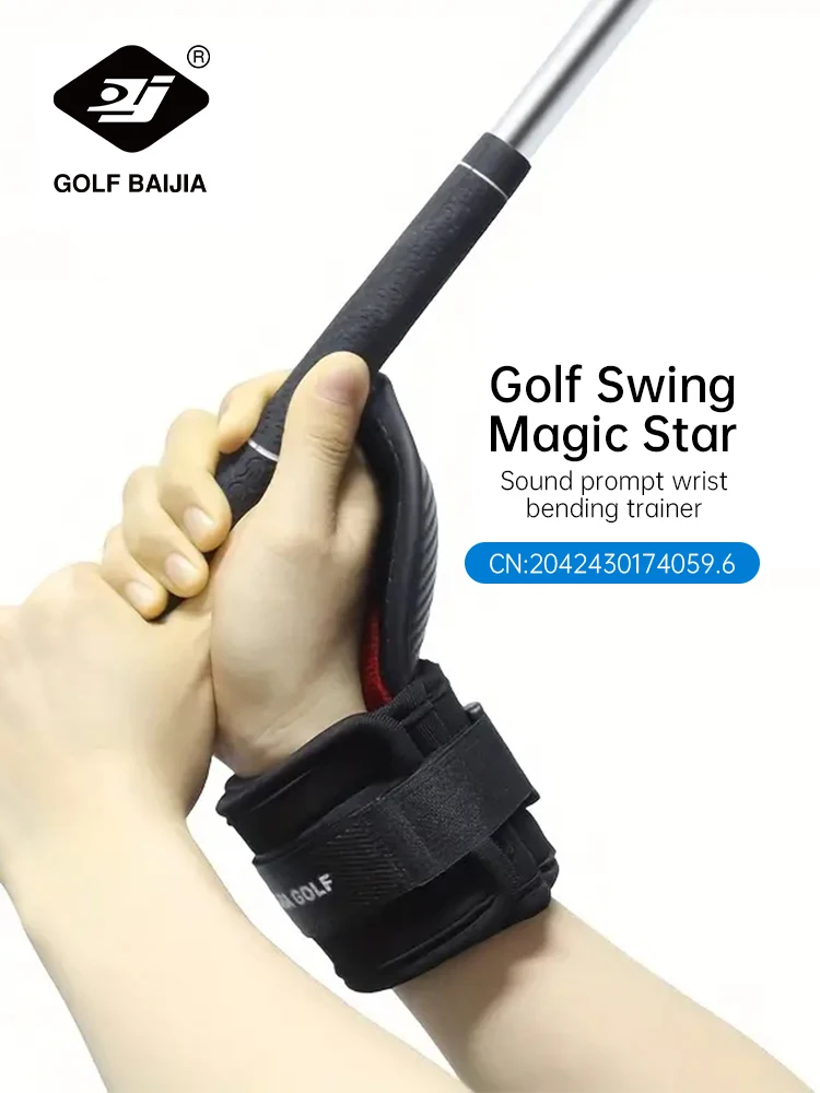 BaiJia Golf Chipping Wrist Angle Corrector Golf Swing Training Aid Hold Wrist Brace Band Trainer Corrector for All Golfers