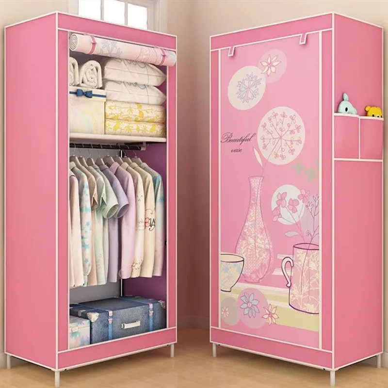 

70*45*150 Non-woven Cloth Wardrobe Folding Portable Clothing Storage Cabinet Dustproof Cloth Closet Simple Bedroom Multipurpose