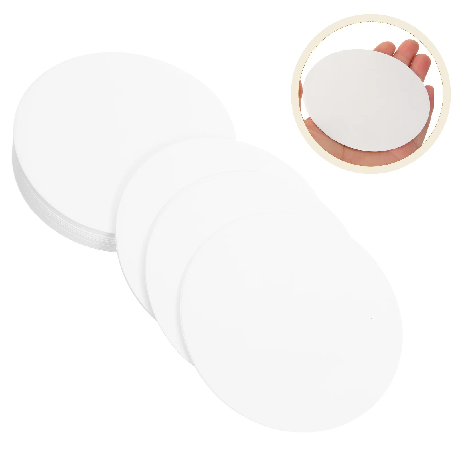 

100pcs Experiment Filter Paper Quantitative Laboratory Water Filtering Paper Medium Speed Funnel Absorbing Cotton Fiber Lab