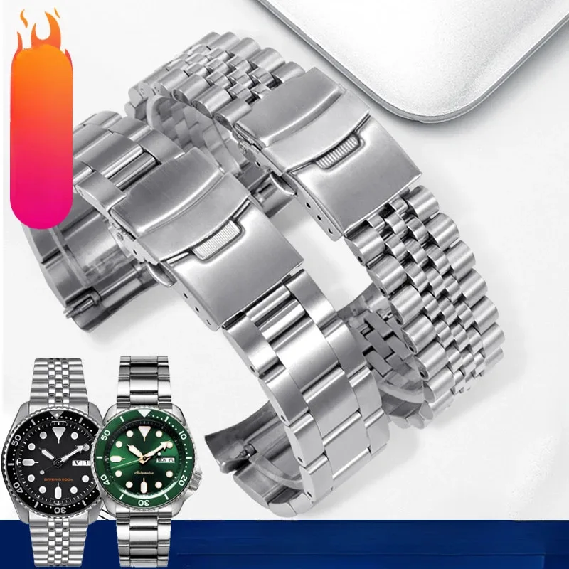 

AdaptationseikoStrap5No./Abalone/Water Ghost/Diving Small Can Series Fine SteelCASIOM's Ремешок для часов 20 мм 22 мм