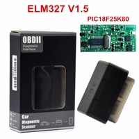Newest Super MINI ELM327 Bluetooth ELM 327 PIC18F25K80 Version 1.5 OBD2 / OBDII for Android/Windows Car Diagnostic Scanner