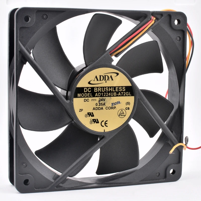 AD1224UB-A72GL 12cm 120mm fan 120x120x25mm DC24V 0.25A 3 wires 3pin for the cooling fan of the inverter