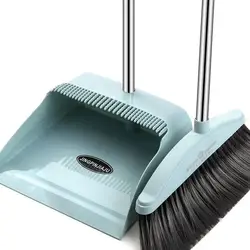 Cleaning Brush Broom Dustpans Set Home For Floor SweeperGarbage Cleaning Stand Up Broom Dustpan Set Cleaning Supplies