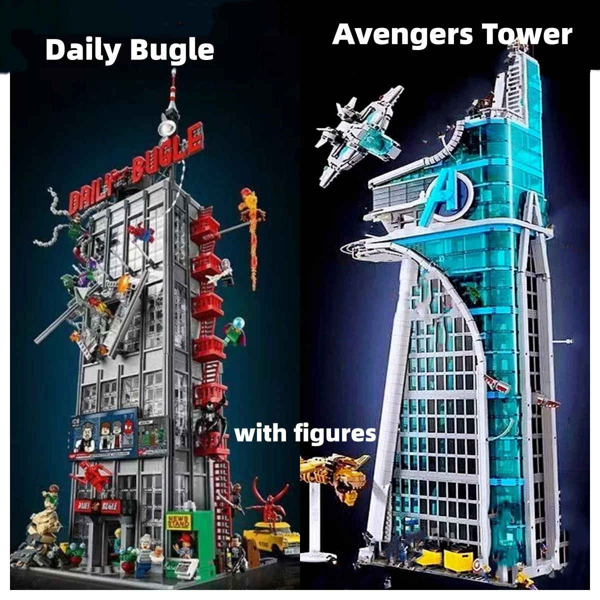 2026 New Disney 76178 76269 The Bugle Building Of Daily Avengers Tower Build Bricks Building Blocks Birthday Gifts For Children