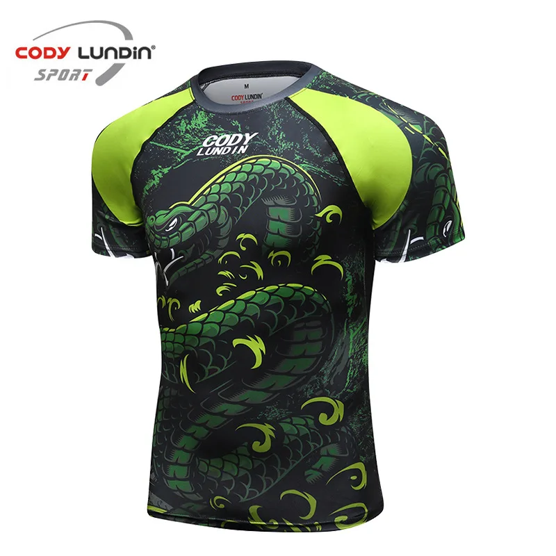 Men Rashguard Jiu Jitsu T-shirt MMA Compression Shirts Bjj Boxing Clothes Jerseys Sport Muay Thai Shirt New Rash Guard Fight Top