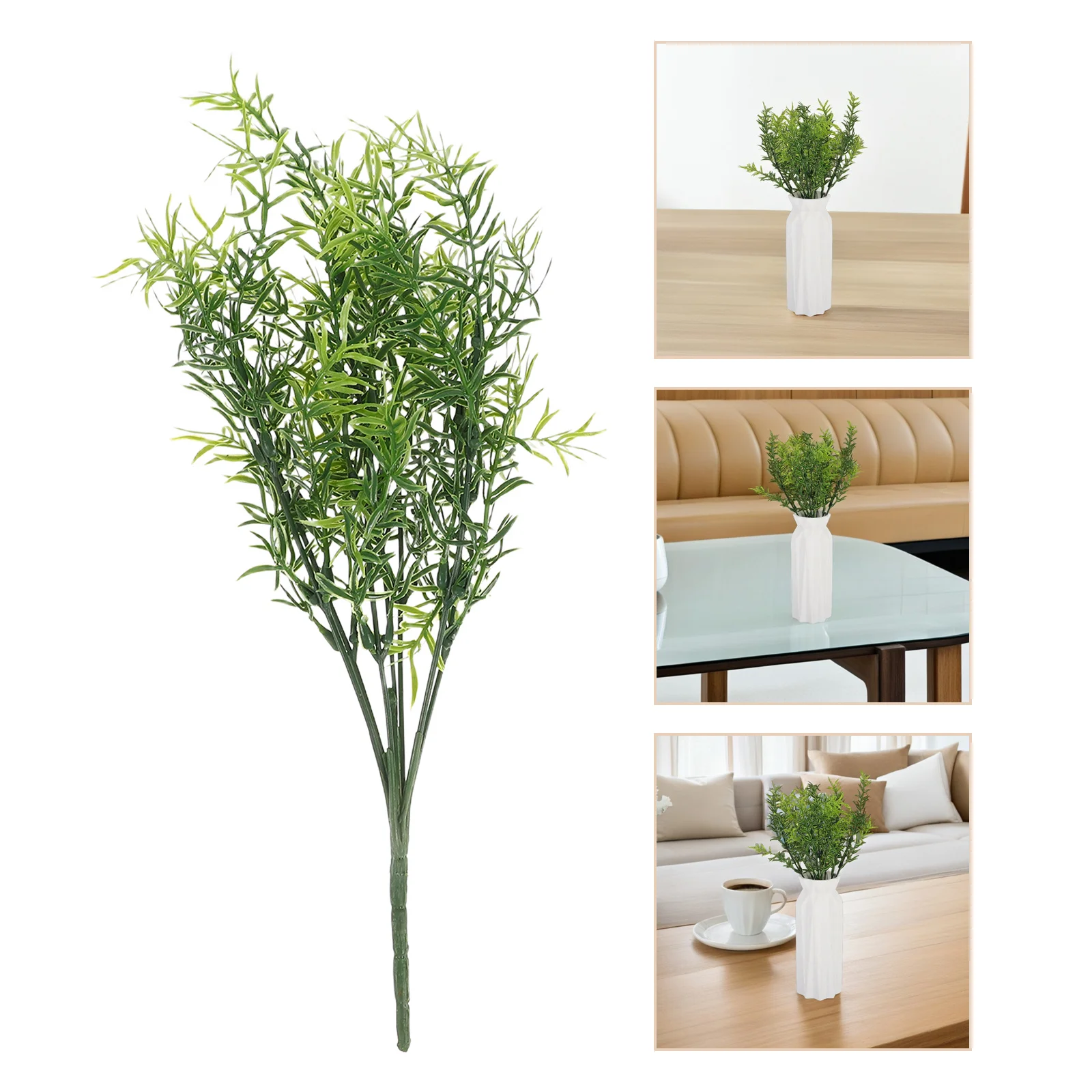 

8Pcs Adjustable Stems Artificial Greenery Plants Ideal for Christmas Weddings Birthdays Holidays Home Garden Office