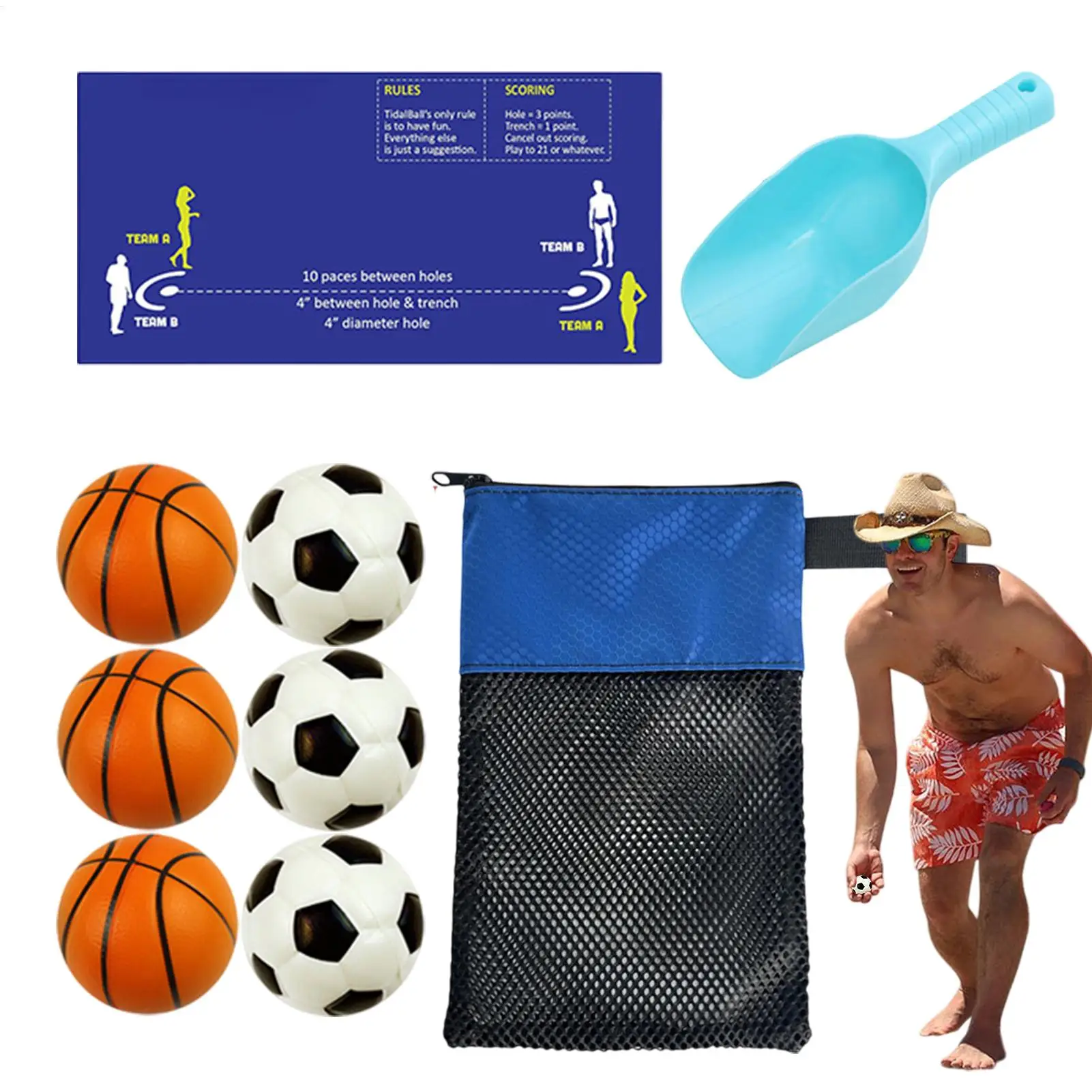 America Beach Game Outdoor Activities for Kids Adults Multi Player Interactive Game, Beach Pool Backyard Party