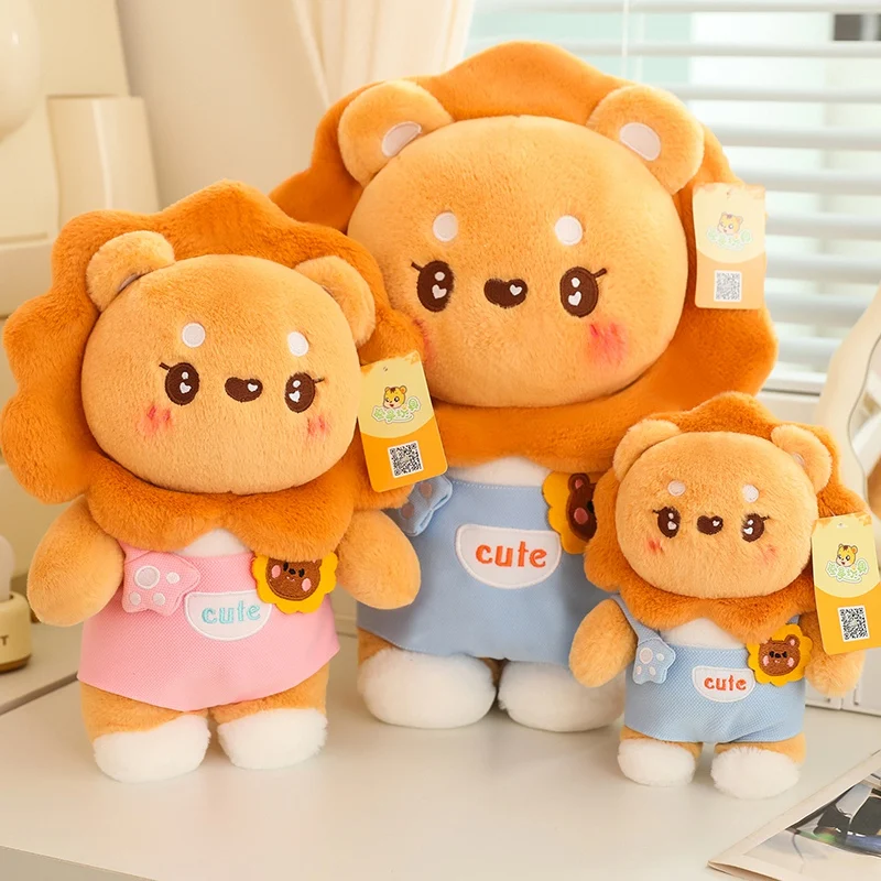 

23/33/43cm Cartoon Lion Plush Doll Anime Leo Kawaii Stuffed Animals Plushies Toys Soft Kids Toys for Girlfriend Gifts Home Decor