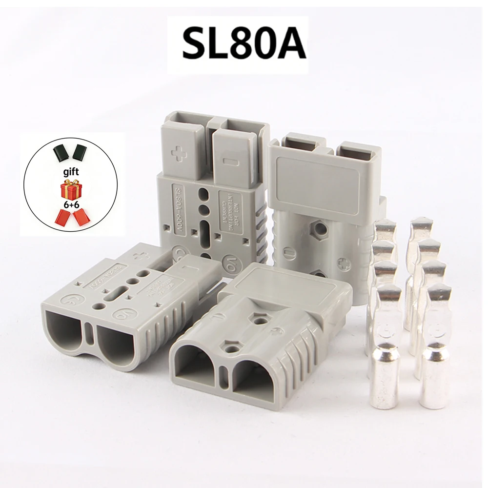 

2/4PCS 80A Battery Quick Connect Disconnect Connector 600V Towing Winch Quick Connect Wire Harness Plug