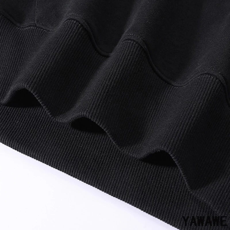 هوديس الرجال العلامة التجارية الأبيض شجرة جوندور تصميم حجم كبير هوديس الشارع ارتداء أنيق طويل الأكمام هودي القطن عارضة البلوز #4