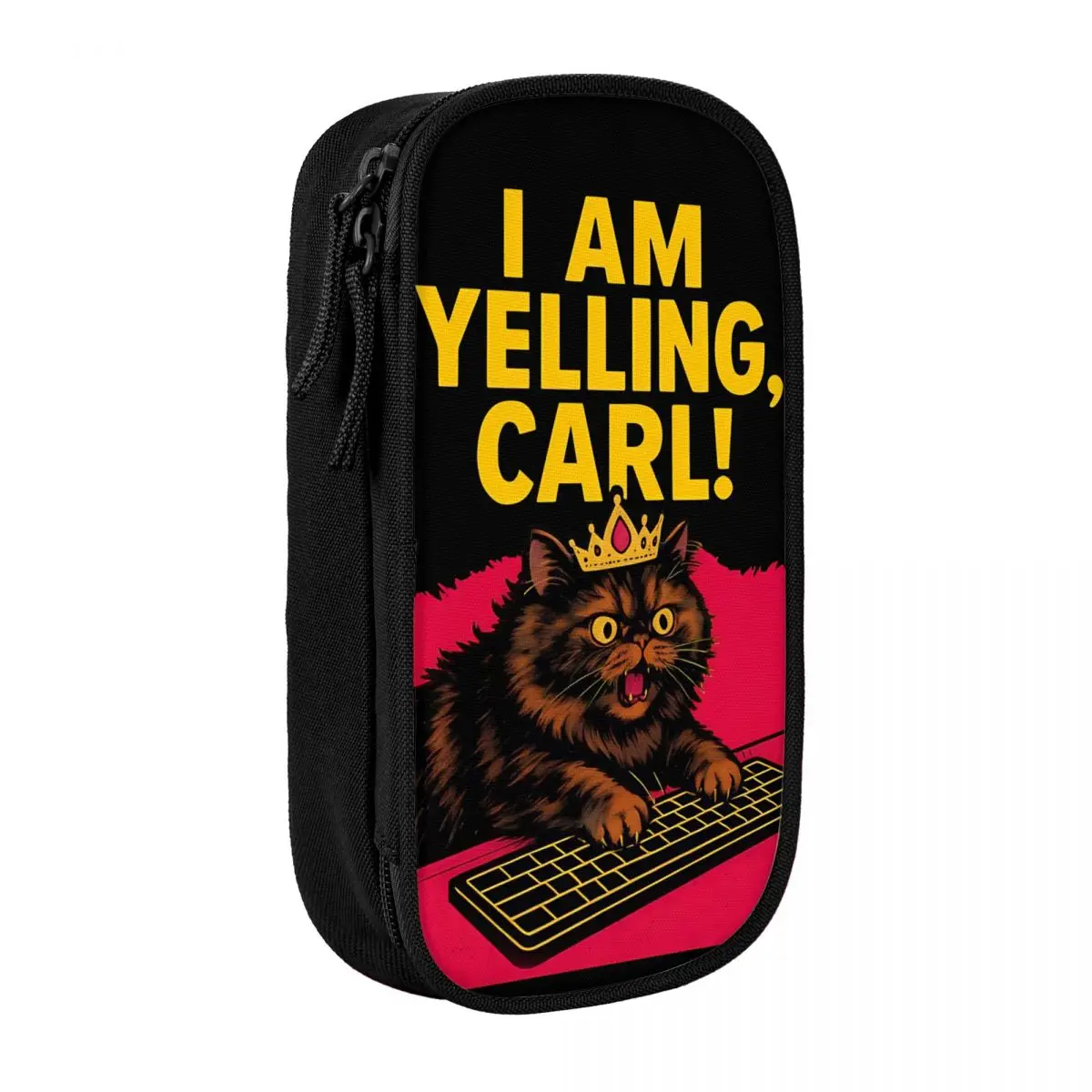 

Dungeon Crawler Carl Pencil Case Fun I Am Yelling Pen Holder Bag Student Big Capacity Students School Cosmetic Pencil Box