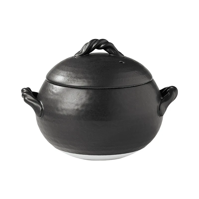 Japanese style sand stew pot stew soup Specially designed for gas stoves High temperature resistant ceramic clay pot cookware