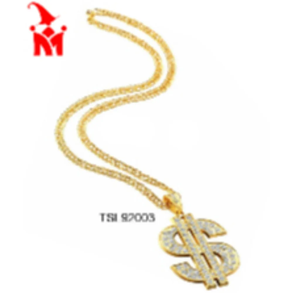 Accessoires de Costume d'Halloween, Collier et Bague de Style Dollar, Lunettes loufoques