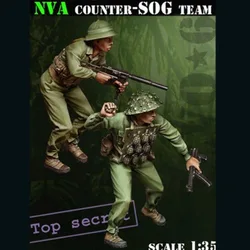 1/35 Scale Resin Figure Model Kits Vietnam Soldier Top Secret! NVA Counter-SOG Team 2 Figures Unassambled & Unpainted C559