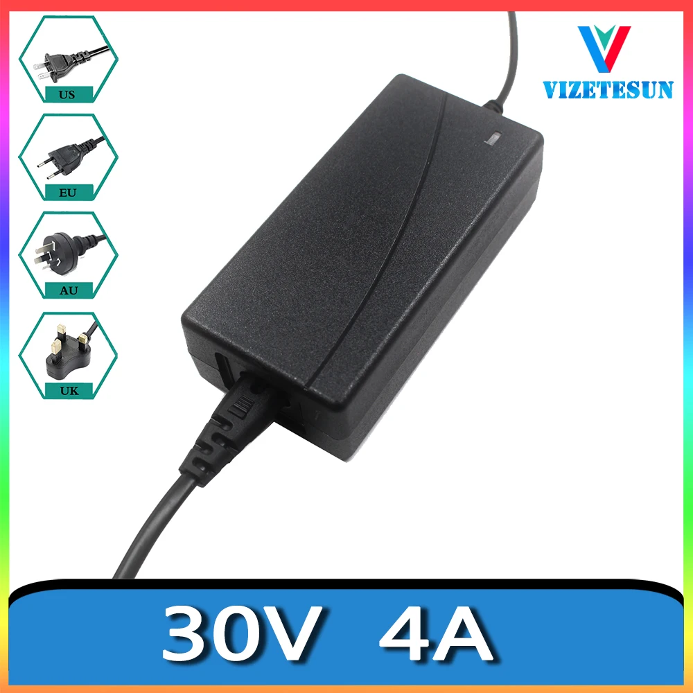 110V 220V To DC 30V Power Adapter 30V 4A DC Stabilized Power Cord