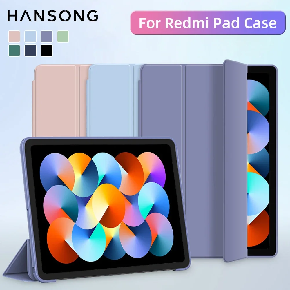 

Чехол для Xiaomi Redmi Pad 10,61 дюйма, 2022, защитный чехол из искусственной кожи с откидной подставкой для Redmi Pad SE 11 дюймов, кожаный защитный чехол для планшета
