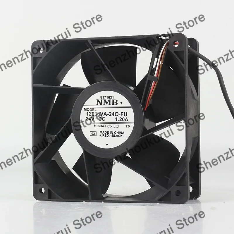 

New NMB 12038 DC 24V 1.20A 12038VA-24Q-FU cooling fan 12CM large air volume chassis four-wire