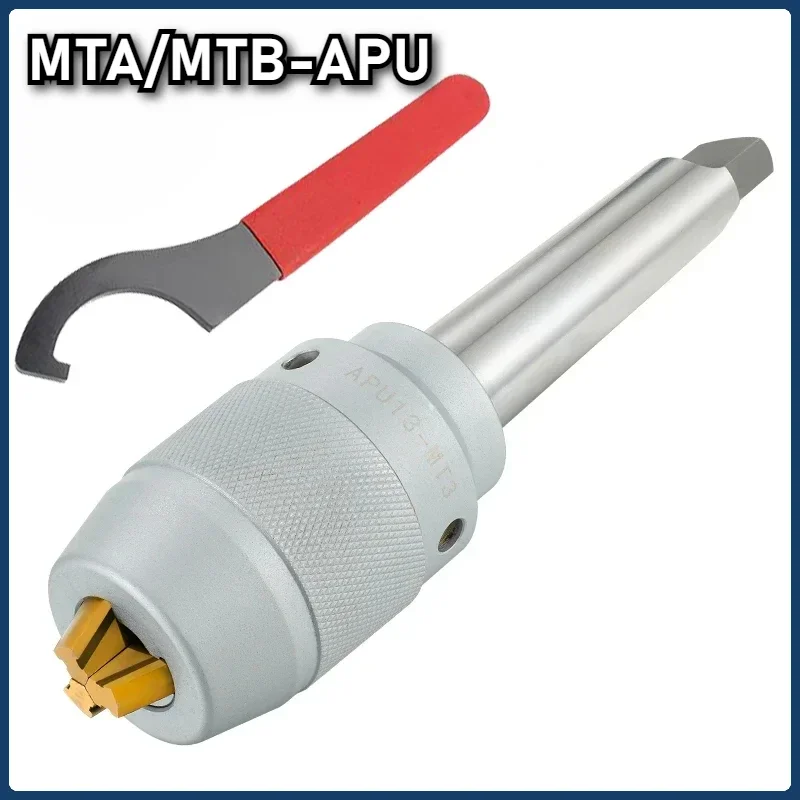 MT2 MT3 MT4 APU13 APU16 Tool Holder Apu Drill Chuck Series Precision CNC Integrated Self-tightening Lathe Tool Holder MTA MTB