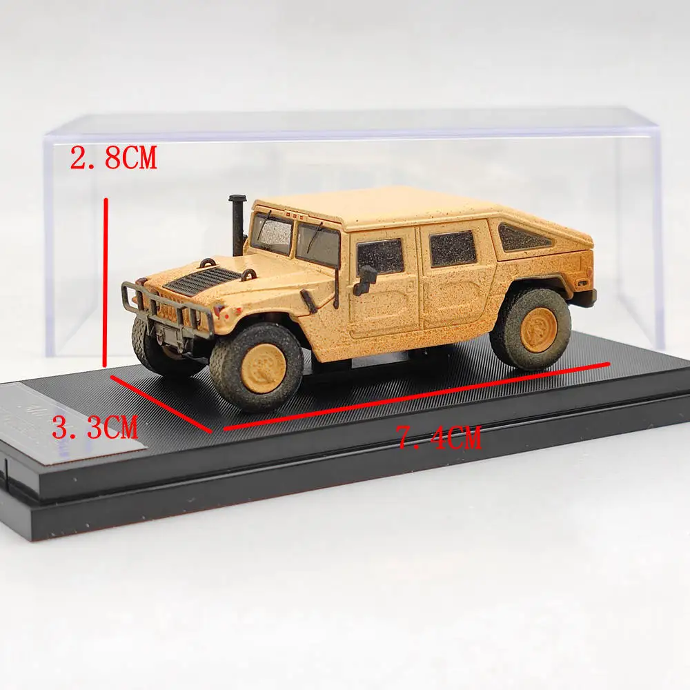 Master 1:64 H1 Pickup Truck Military Diecast Toys Car Models Gifts Collection Muddy