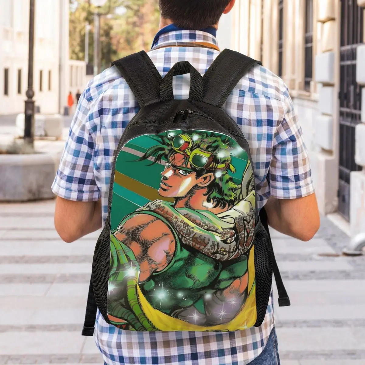 Jojo Bizarre Adventure Joseph Joestar Anime Backpack Student Boys Girls BookBag School Bag Laptop Shoulder Bags