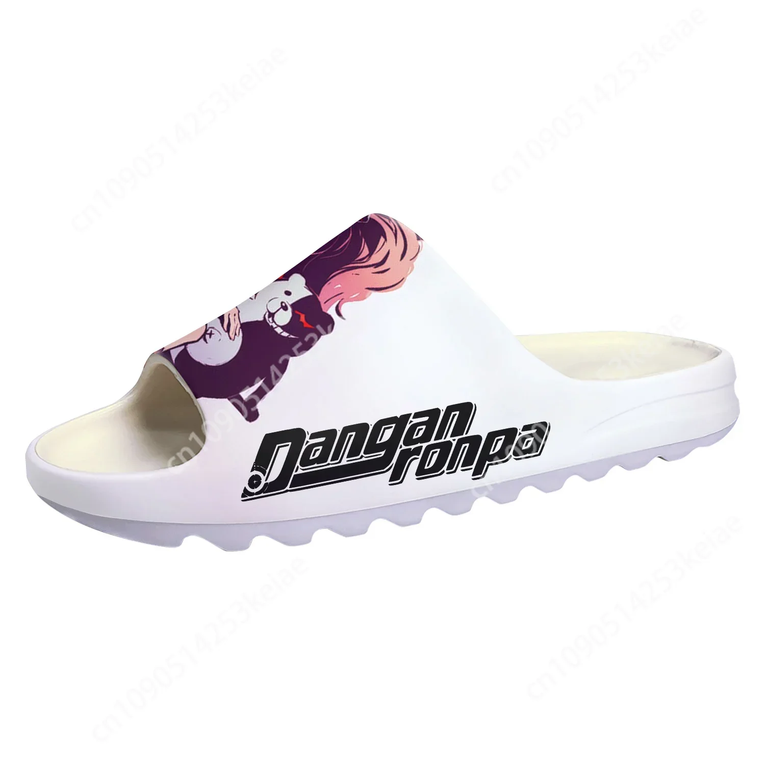 Cartoon Game Danganronpa Junko Enoshima Soft Sole Sllipers Mens Womens Teenager Home Clogs Custom Water Shoes on Shit Sandals