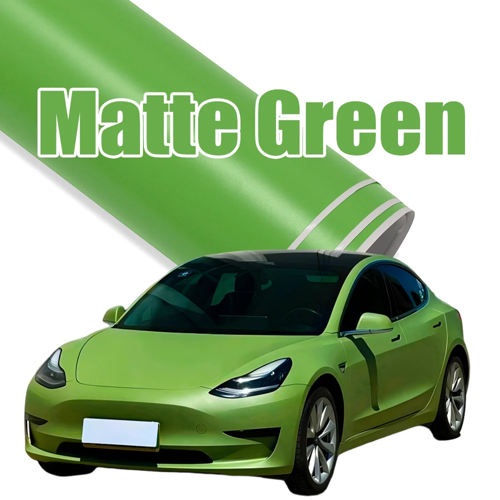 

Автомобильные наклейки, матовая зеленая виниловая пленка, матовая пленка без пузырьков воздуха, модификация экстерьера автомобиля, наклейка, авто мотоцикл, аксессуары «сделай сам»