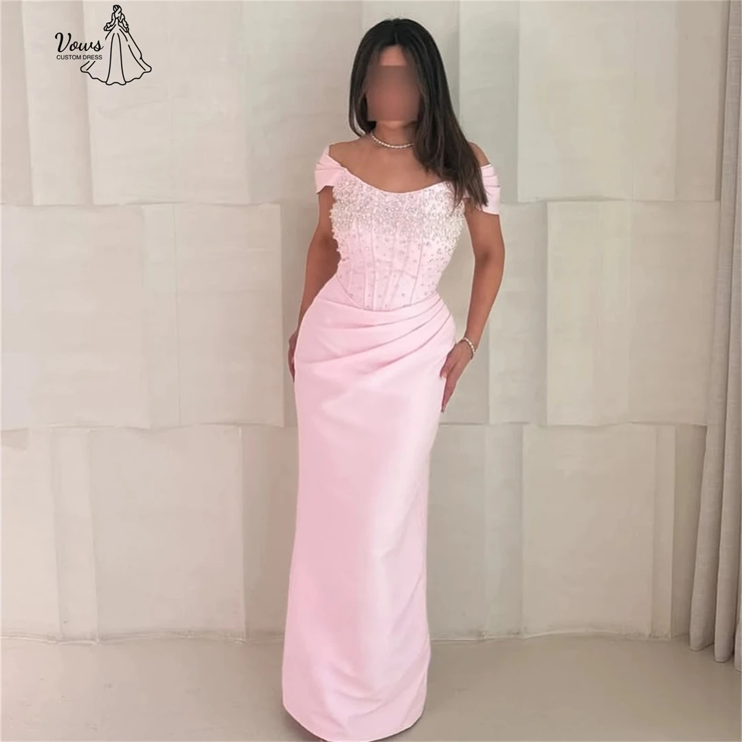 

Nicole Elegant Prom Dresses 2025 Luxury Evening Dress 2025 Candle Custom Made Robe Soiree Satin Cloth Bead Embroidery Ball Gowns