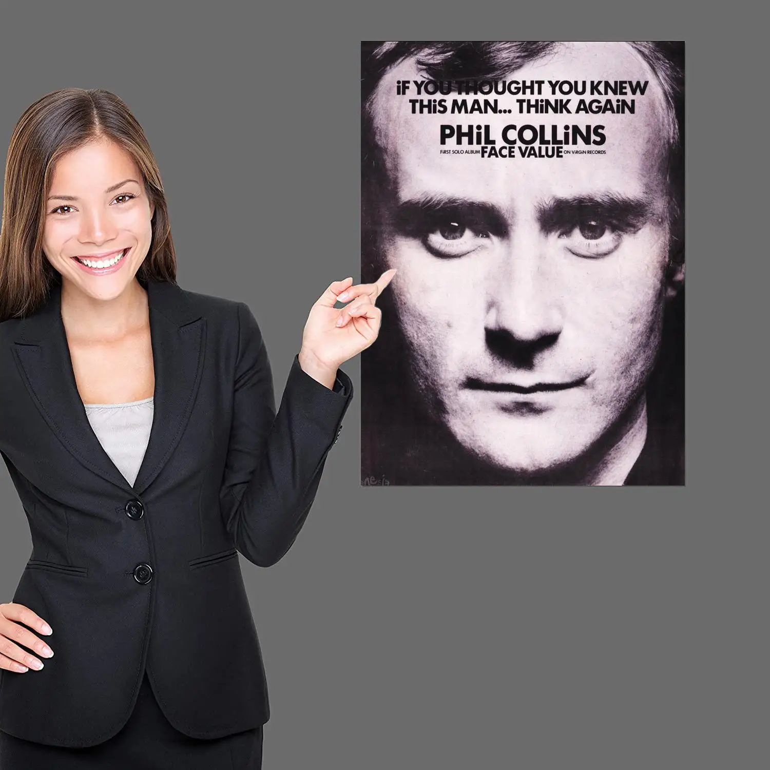 Phil Collins Singer Poster Decorative Painting Canvas Poster Wall Art Living Room Posters Bedroom Painting