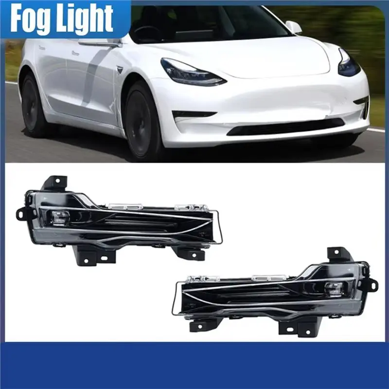 Firmly Signal Lamp 1077391-00-E Car Front Left Bumper Fog Light Auto Day Running Lamp For Tesla Model 3/Y 2017- 2023 2