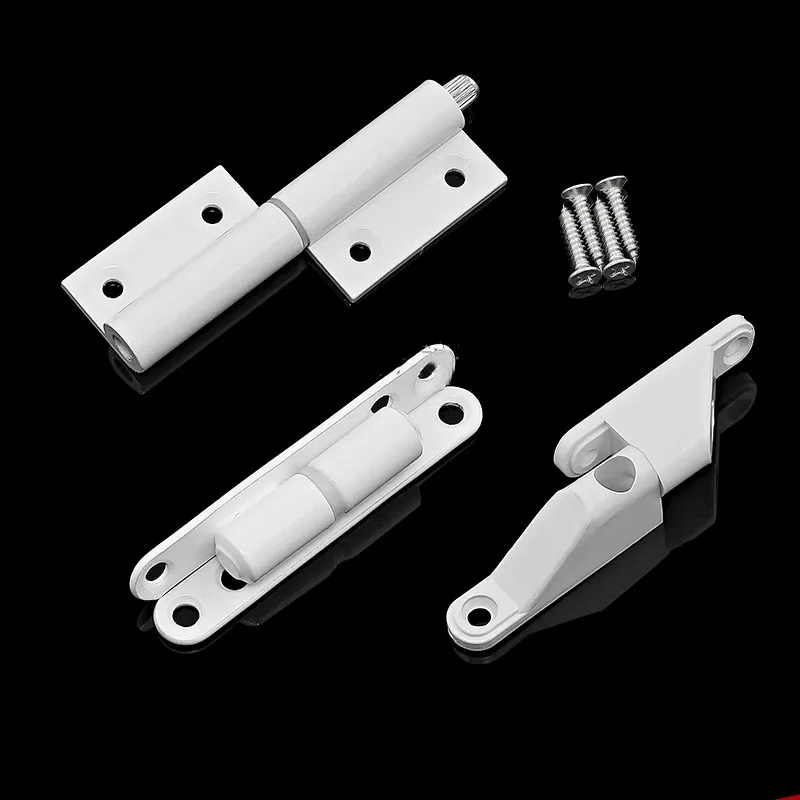 4PCS Old-style Screen Window Hinges Small Aluminum Alloy Detachable Hinges Plastic Steel Windows Folding Hinge Window Hardware