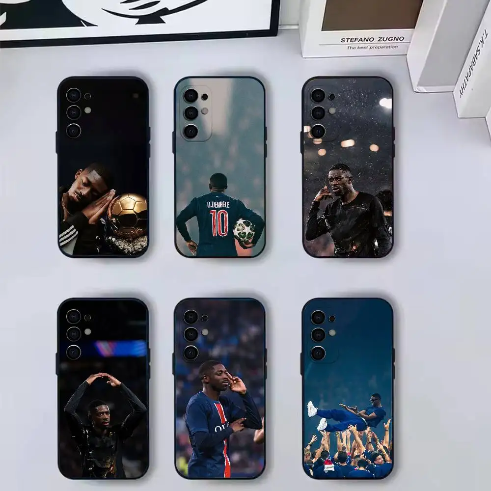 badass O-Ousmane Dembélé  Phone Case For Samsung S 25,24,23,22,30,21,10,9,Ultra,Plus,Lite,FE,4,5 G Black Silicone Case